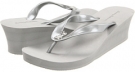 Silver Tommy Bahama Bimini Flip Flop Wedge for Women (Size 8)