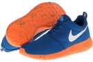 Military Blue/Vivid Blue/Total Orange/White Nike Roshe Run for Men (Size 7.5)
