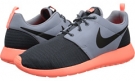 DK Magnet Grey/Magnet Grey/Bright Mango/Black Nike Roshe Run for Men (Size 12.5)