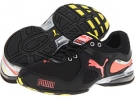 Black/Fluo Peach/Fluo Yellow PUMA Cell Riaze Wn's for Women (Size 8.5)