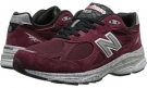 Burgundy New Balance M990 for Men (Size 9)