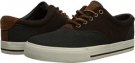 Dark Carbon Grey Twill/Mohican Brown Sport Suede Polo Ralph Lauren Vaughn Saddle for Men (Size 9)