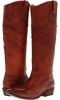 Cognac Antique Soft Full Grain Frye Carson Riding Button for Women (Size 7.5)