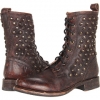 Dark Brown Stone Antiqued Frye Jenna Disc Lace for Women (Size 10)