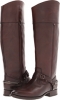 Dark Brown Smooth Full Grain Frye Lindsay Spur for Women (Size 9)