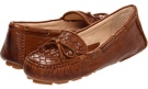 Cognac Soft Vintage Leather Frye Reagan Woven for Women (Size 9.5)