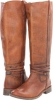 Cognac Stone Wash Frye Shirley Riding Plate for Women (Size 8.5)