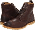 Chocolate Tumbled Full Grain Frye Hudson Wingtip Boot for Men (Size 8)