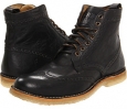 Black Tumbled Full Grain Frye Hudson Wingtip Boot for Men (Size 11.5)