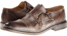 Tan Antique Pull Up Frye James Double Monk for Men (Size 13)