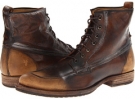 Dark Brown Vintage Brush Off Frye Phillip Work Boot for Men (Size 12)