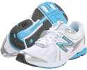 White/Blue New Balance WW665 for Women (Size 6)