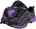 Titanium/Black/Electric Purple ASICS GEL-Kahana 6 for Women (Size 6.5)