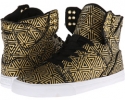 Gold/Black Supra Skytop for Women (Size 8)