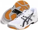 White/Black/Silver ASICS GEL-Rocket 6 for Men (Size 7)