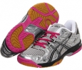 Silver/Black/Pink ASICS GEL-Rocket 6 for Women (Size 6.5)