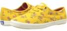 Mustard Yellow Keds Champion Floral for Women (Size 11)