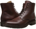 Chocolate Smooth Full Grain Frye James Lug Lace Up for Women (Size 9)