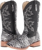 Roper Zebra Glitter Boot Square Toe Size 7.5