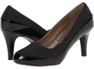 Black Tweed/Patent Soft Style Cristina for Women (Size 6)