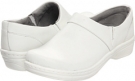 White Smooth Leather Klogs Mission for Women (Size 9)