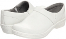 White Smooth Leather Klogs Mission for Women (Size 14)