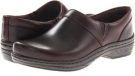 Mahogany Smooth Leather Klogs Mission for Women (Size 13)