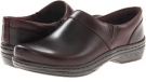 Mahogany Smooth Leather Klogs Mission for Women (Size 8)