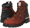 Pebbled Brown Carhartt CMW6139 6 Insulated Soft Toe Boot for Men (Size 8)