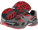 Charcoal/Black/Red ASICS GEL-Venture 4 for Men (Size 9)