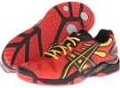 Fiery Red/Black/Yellow ASICS Gel-Resolution 5 for Men (Size 12.5)