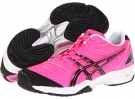 Pink Glo/Black ASICS Gel-Solution Slam for Women (Size 8.5)