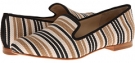 Black/Sandstone/Ivory Striped Raffia Cole Haan Sabrina Loafer for Women (Size 5.5)