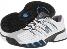 White/Gull Gray/Black/Brilliant Blue K-Swiss Bigshot II for Men (Size 11)