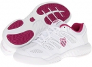 White/Magenta/Silver K-Swiss Calabasas for Women (Size 9.5)