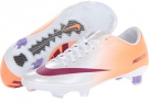 White/Atomic Orange/Atomic Violet/Bright Magenta Nike Mercurial Veloce FG for Women (Size 11.5)