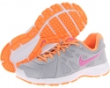 Wolf Grey/Atomic Orange/White/Red Violet Nike Revolution 2 for Women (Size 11)