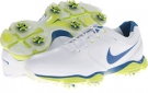 White/Military Blue/Venom Green Nike Golf Lunar Control II for Men (Size 8.5)