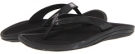 Black/Black Cow Silk OluKai Kulapa Kai W for Women (Size 9)