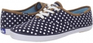 Navy/White Twill Keds Champion Dot for Women (Size 7.5)