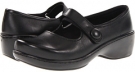 Black Smooth Klogs Ashley for Women (Size 6)