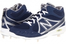 Blue/White New Balance MB3000 Metal Mid-Cut Cleat for Men (Size 8)