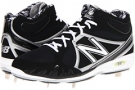 Black/Silver New Balance MB3000 Metal Mid-Cut Cleat for Men (Size 6.5)