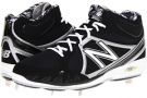 Black/Silver New Balance MB3000 Metal Mid-Cut Cleat for Men (Size 5)