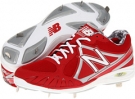 Red/White New Balance MB3000 Metal Low-Cut Cleat for Men (Size 5)