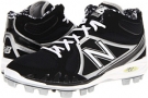 Black/Silver New Balance MB2000 TPU Molded Mid-Cut Cleat for Men (Size 15)