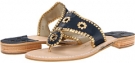 Midnight/Gold Jack Rogers Nantucket Gold for Women (Size 5)