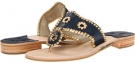 Midnight/Gold Jack Rogers Nantucket Gold for Women (Size 7)