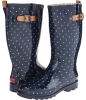 Twilight Blue Chooka Classic Dot Rain Boot for Women (Size 7)