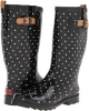 Black Chooka Classic Dot Rain Boot for Women (Size 8)